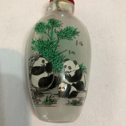 Inside Painted Oriental Snuff/Scent Bottle.