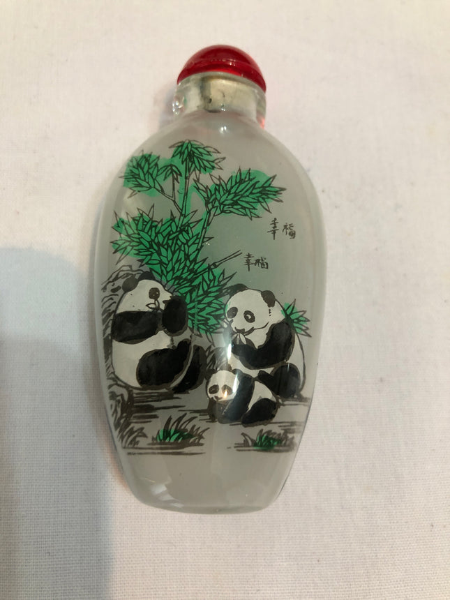 Inside Painted Oriental Snuff/Scent Bottle.