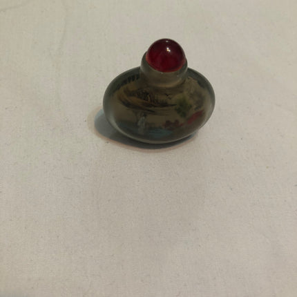 Inside Painted Oriental Snuff/Scent Bottle.