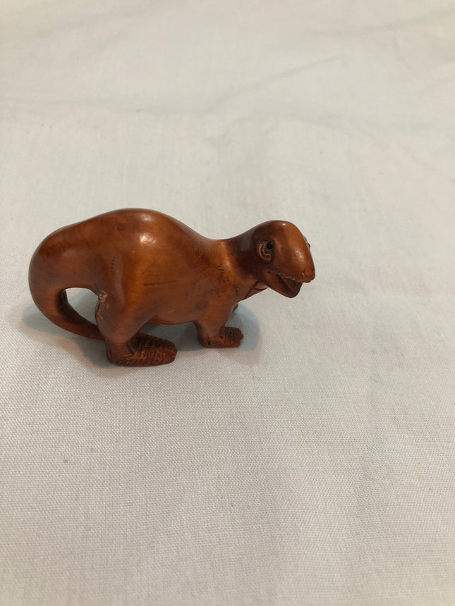 Vintage Carved Japanese Boxwood Netsuke.