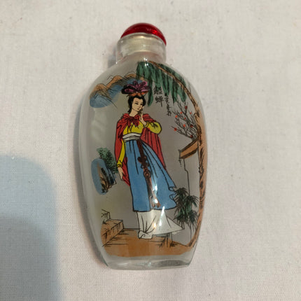 Inside Painted Oriental Snuff/Scent Bottle.