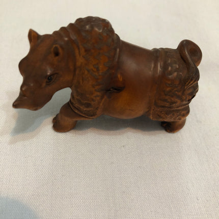 Vintage Carved Japanese Boxwood Netsuke.