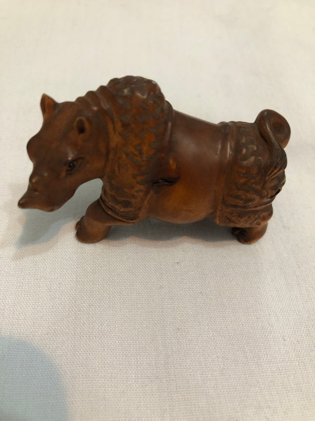 Vintage Carved Japanese Boxwood Netsuke.