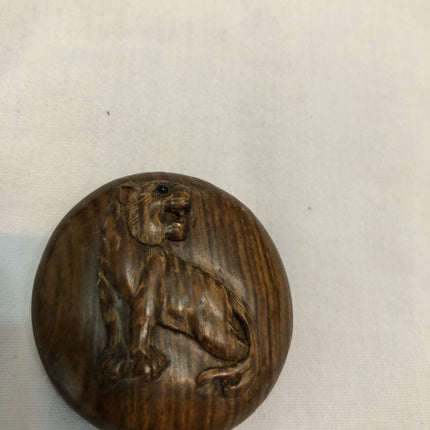 Vintage Carved Japanese Wood Netsuke.