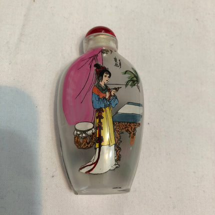 Inside Painted Oriental Snuff/Scent Bottle.