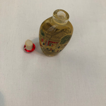 Inside Painted Oriental Snuff/Scent Bottle.
