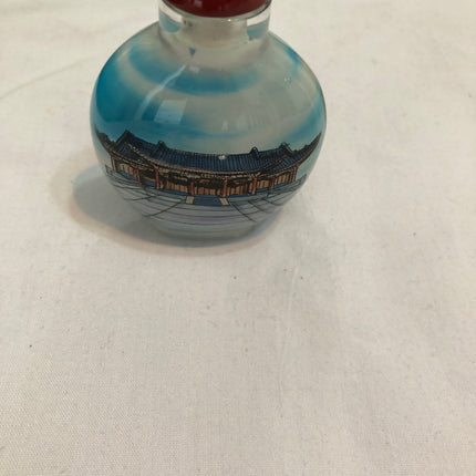 Inside Painted Oriental Snuff/Scent Bottle.