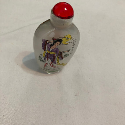 Inside Painted Oriental Snuff/Scent Bottle.