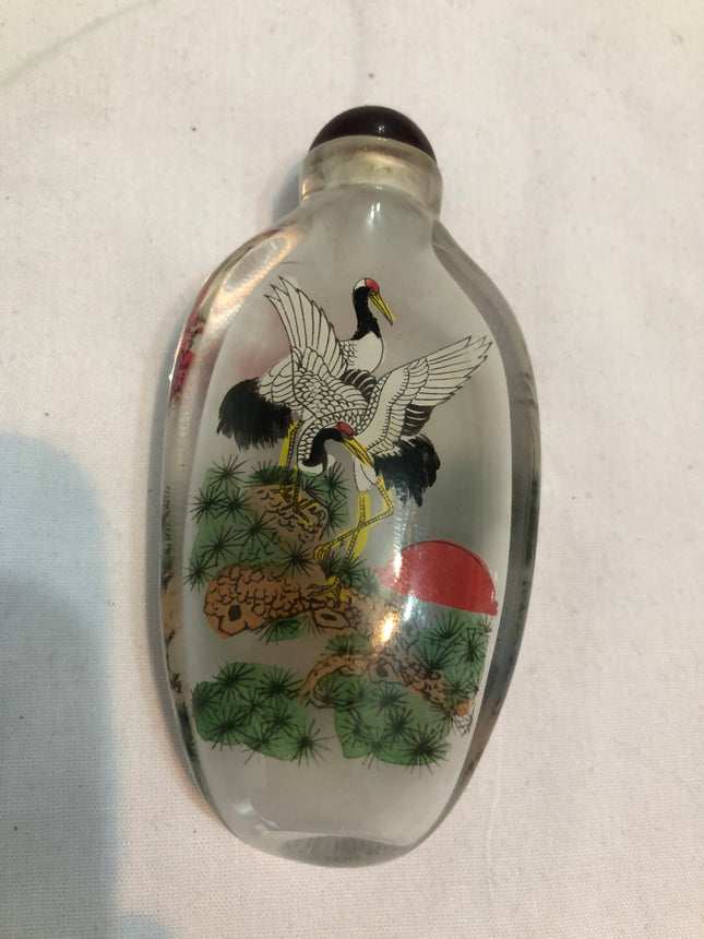 Inside Painted Oriental Snuff/Scent Bottle.