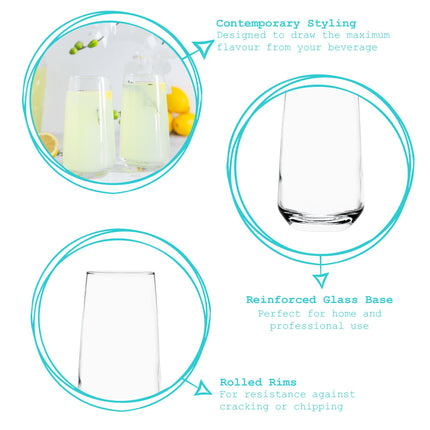 480ml Tallo Highball Glasses - Pack of Six