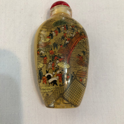 Inside Painted Oriental Snuff/Scent Bottle.