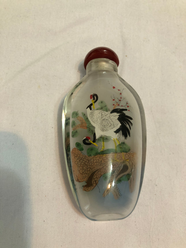 Hand Painted Oriental Snuff/Scent Bottle.
