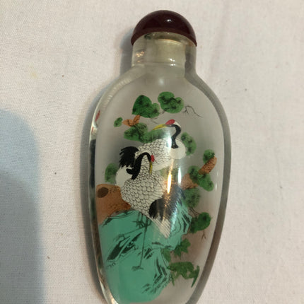 Inside Painted Oriental Snuff/Scent Bottle.