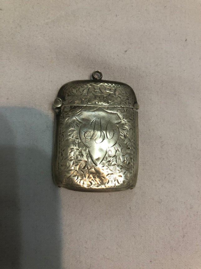 Antique Silver Vesta Case.