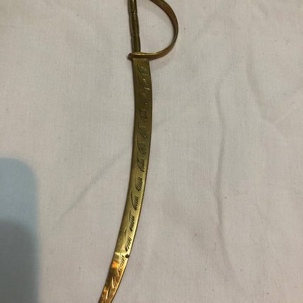 Antique Brass Letter Opener.