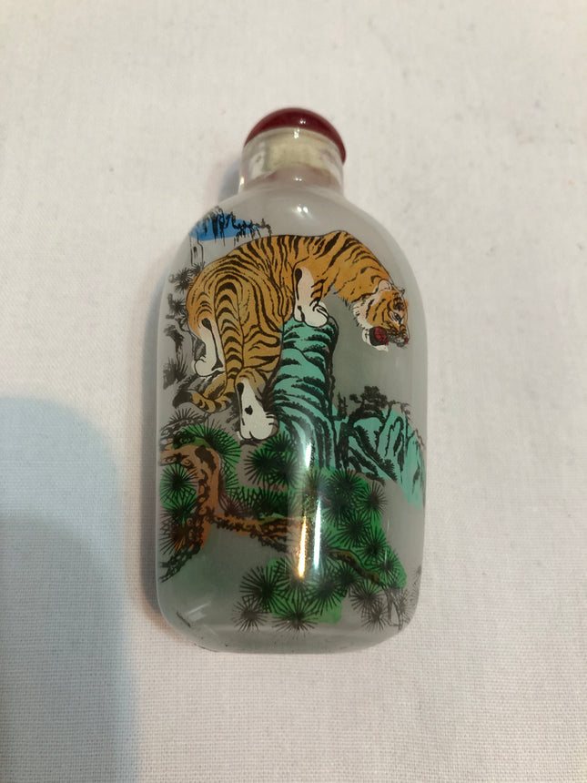Inside Painted Oriental Snuff/Scent Bottle.