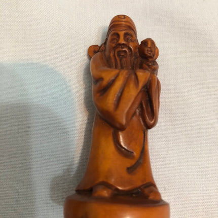 Vintage Carved Japanese Boxwood Netsuke.