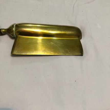 Brass Table Shovel With Mayflower Ship Handle.