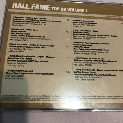 Classic FM Hall Of Fame Top 20 Vol 1.