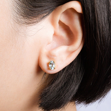 Mini Set 1  - Blue Topaz Jewellery Set in 18k Gold Vermeil