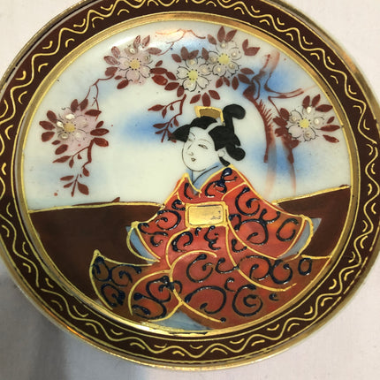 Genuine Hand Painted Satsuma Cup & Saucer.