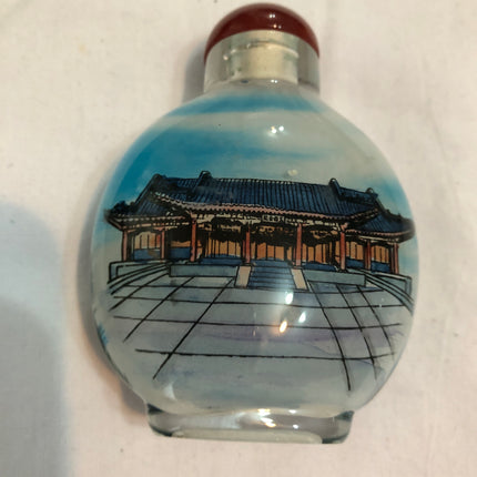 Inside Painted Oriental Snuff/Scent Bottle.