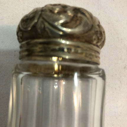 Antique Silver Topped Dressing Table Bottle.