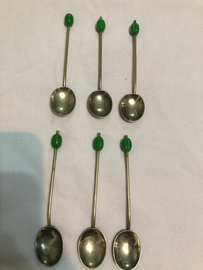 Set Of Six Coffee Spoons.