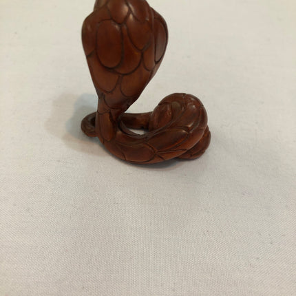 Carved Boxwood Netsuke (Signed).