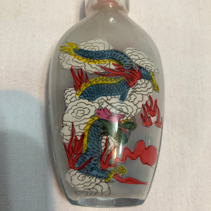 Inside Painted Oriental Snuff/Scent Bottle.