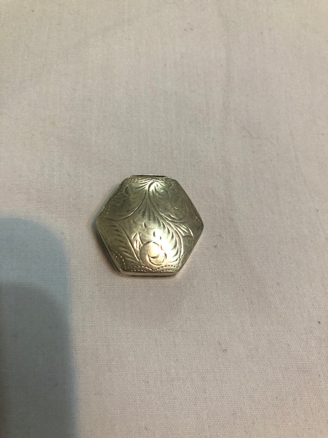 Fully Hallmarked Silver Pill Box.