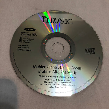 Mahler & Brahms CD.