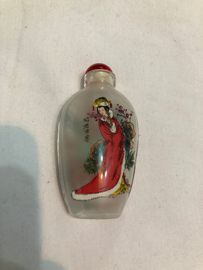 Inside Painted Oriental Snuff/Scent Bottle.
