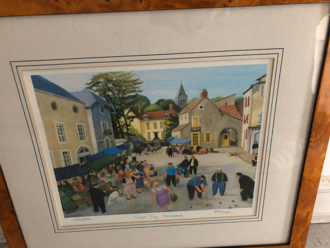 Limited Edition Margaret Loxton Print (Market Day Marsaunay)