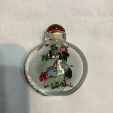 Inside Painted Oriental Snuff/Scent Bottle.