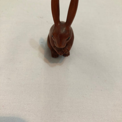 Carved Boxwood Netsuke (Signed).