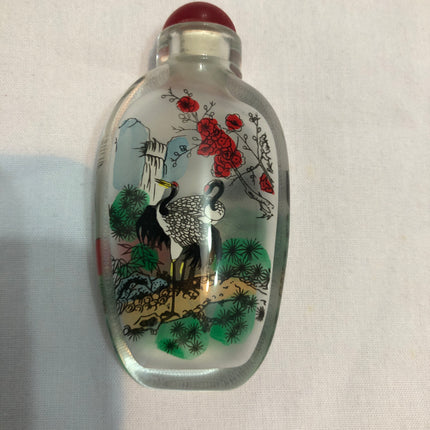 Inside Painted Oriental Snuff/Scent Bottle.
