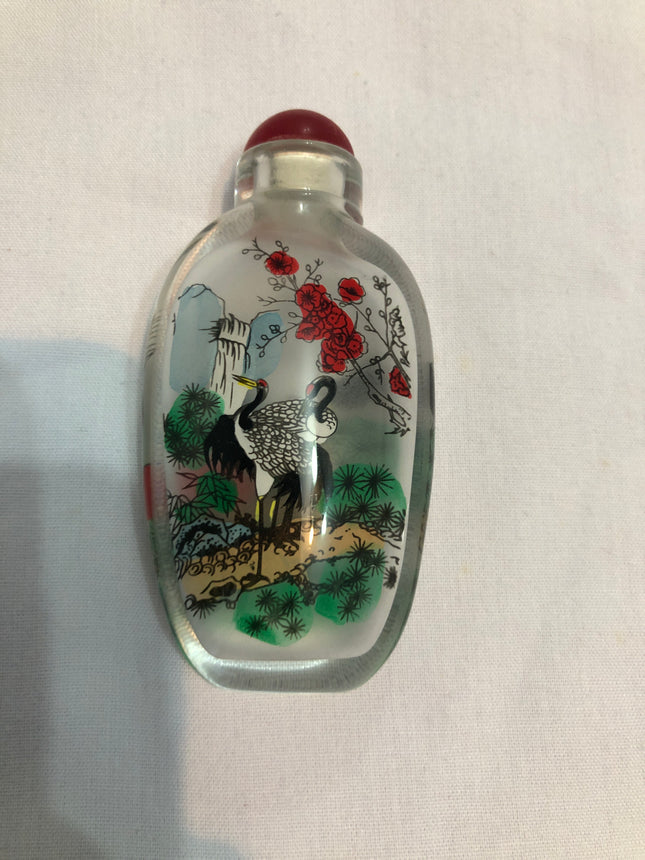 Inside Painted Oriental Snuff/Scent Bottle.