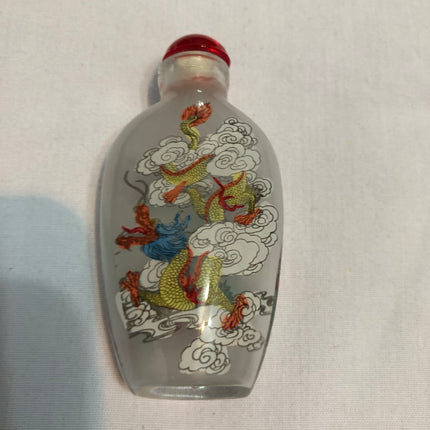 Inside Painted Oriental Snuff/Perfume Bottle.