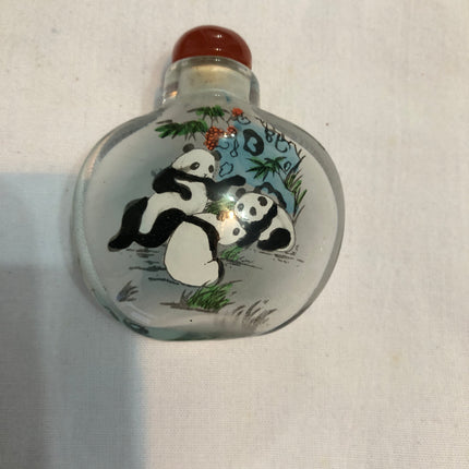 Inside Painted Oriental Snuff/Scent Bottle.