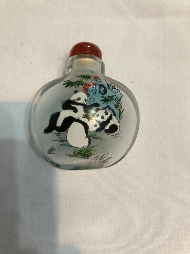 Inside Painted Oriental Snuff/Scent Bottle.