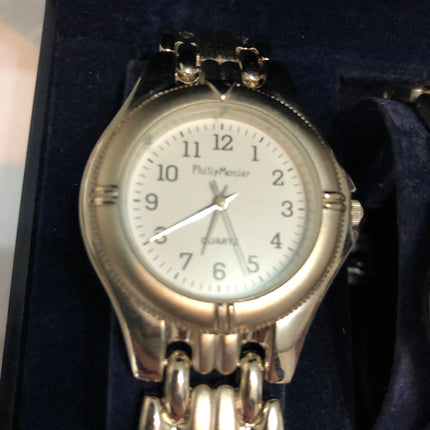 Philip Mercier His & Hers Wristwatch Set In Original Box.