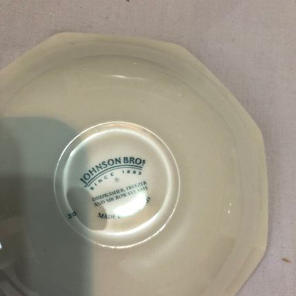 Johnson Bros Eternal Beau Coffee Cups & Saucers.