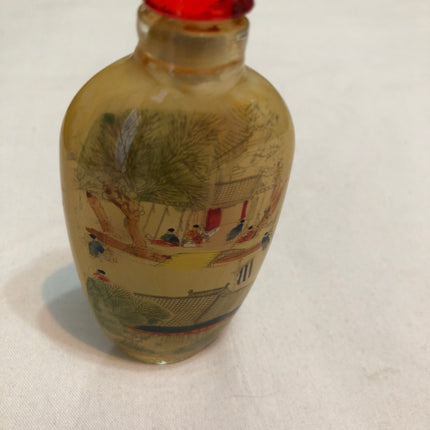 Inside Painted Oriental Snuff/Scent Bottle.