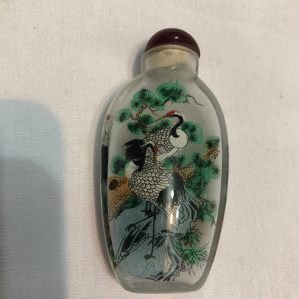 Inside Painted Oriental Snuff/Scent Bottle.