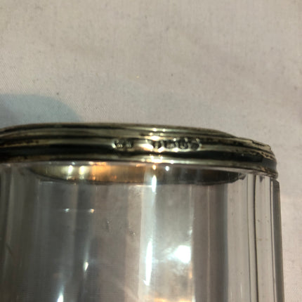 Silver Topped Dressing Table Jar.