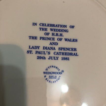 Wedgwood Charles & Diana Souvenir Wedding Plate.