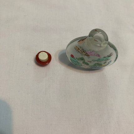 Inside Painted Oriental Snuff/Scent Bottle.