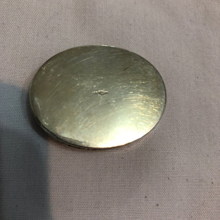 Silver Oval Pill Box