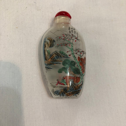 Inside Painted Oriental Snuff/Scent Bottle.